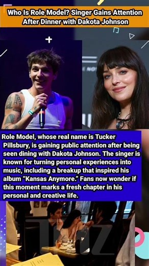 Who Is Role Model? Singer Gains Attention After Dinner with Dakota Johnson