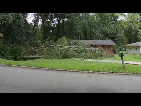 ‘Sounded like a bomb:’ Lightning strike sends massive tree crashing onto Atlanta home