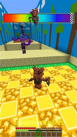 Poppy Playtime Chapter 5 Lava Jump Noob Pro Challenge😨 #minecraft #poppyplaytime