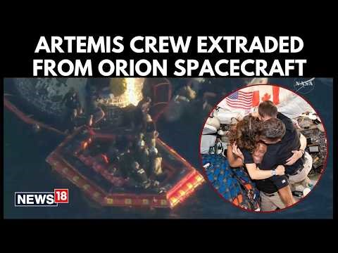 Artemis II Crew Extracted From Orion Spacecraft After Historic Return To Earth | Artemis II | N18G