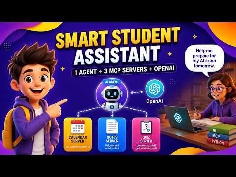 Smart Student Assistant with Multi-Server MCP | Streamable HTTP + OpenAI | Python MCP Tutorial Ep 5
