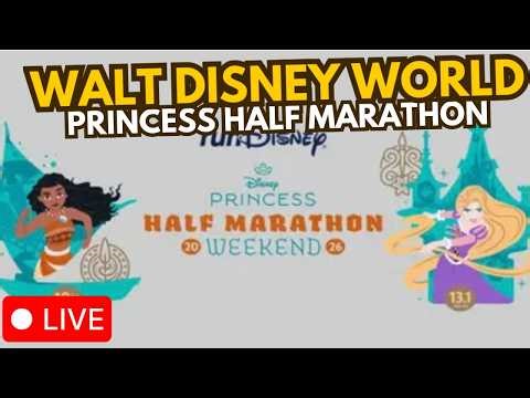 🔴 LIVE: Walt Disney World Princess Weekend 2026 Half Marathon 03.01.2026