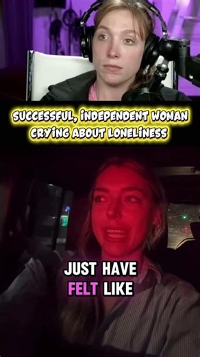 Successful Independent Woman Crying About Loneliness