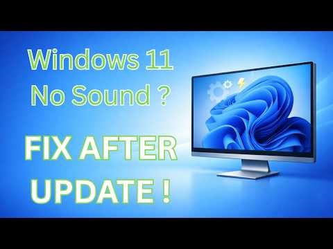 Windows 11 No Sound After Update? Complete Audio Fix (Step-by-Step) | 2026