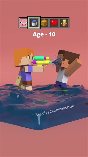 Minecraft Simulations at Different Ages!