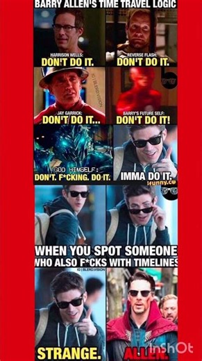 ⚡ Barry Allen vs Doctor Strange 🤯 Time Travel Logic Gone Wrong! 😂 | Marvel x DC Meme