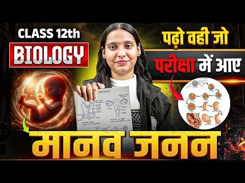 मानव जनन | Human Reproduction Full Chapter | Class 12 Biology | By Nidhi Ma'am