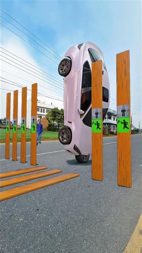 Diecast cars passing on zebra crossing #shortsfeed #shortsyoutube