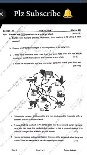 APS Class 5 Science Today Paper 2026-27 | First Term Exam @APS-Students #aps