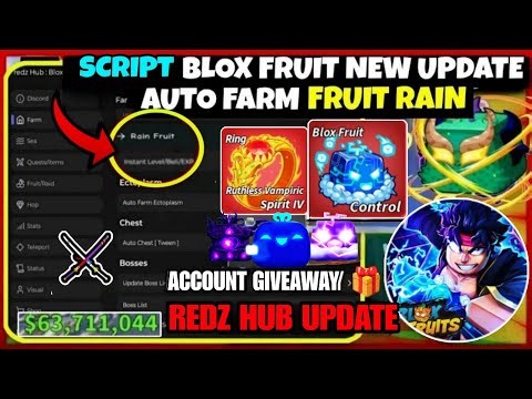 Update Script Blox Fruit Mobile REDZ HUB 🌐 AUTO FARM, RAID, AUTO NEW DUNGEON, FLOOR, CONTROL UPDATE