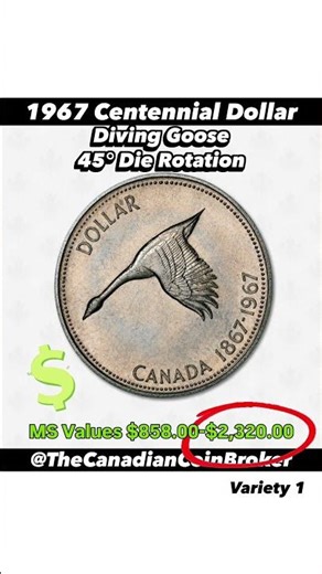 Hidden Variety Centennial Dollar Worth $17,000?! 😳 #canadiancoins #coin