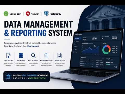 Dynamic Data Management & Reporting System – Spring Boot, Angular, PostgreSQL