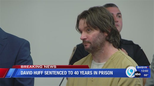 David Huff receives sentence for killing his son