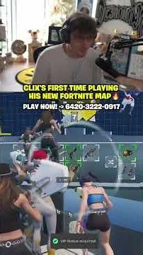 Clix's FIRST TIME playing his NEW Fortnite map 🔥