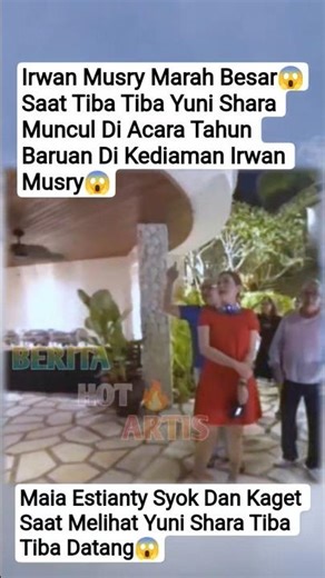 IRWAN MUSRY NGAMUK😱USIR YUNI SHARA SAAT PESTA TAHUN BARU😱#yunishara #maiaestianty #irwanmussry #fyp