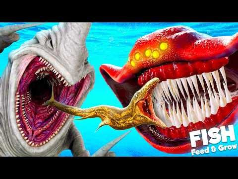 I Unlocked 100 DANGEROUS SEA MONSTERS in Feed & Grow Fish!