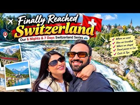 Our FIRST Day in Switzerland🇨🇭😳| UK to Switzerland Travel Series | Indian Youtuber