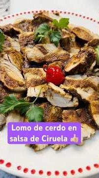 Pa’ chuparse los dedos LOMO DE CERDO EN SALSA DE CIRUELA Suave, jugoso y sin harina #shorts #receta