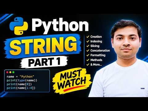 Python String Part 1 | Complete Python Strings Tutorial with Examples | Day 10