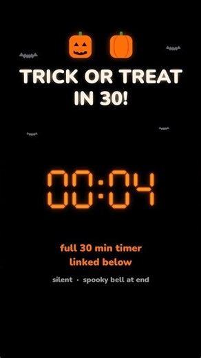 Trick or Treat in 30! 🎃 30 Minute Halloween Timer #shorts