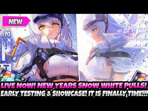 *LIVE NOW!!* SNOW WHITE HEAVY ARMS SUMMONS! EARLY TESTNG! GAMEPLAY! HAPPY NEW YEAR! REVIEW (Nikke