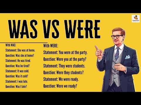 How to Use WAS and WERE Correctly | English Grammar Lesson 10