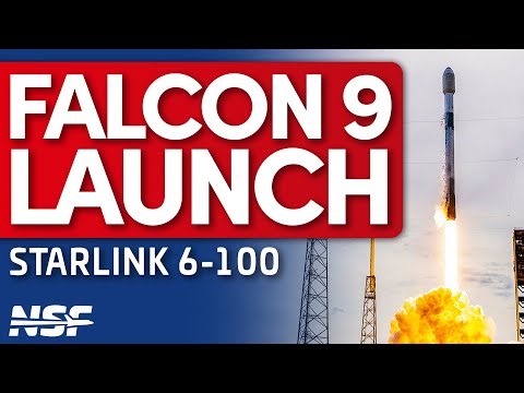 SpaceX Falcon 9 launches Starlink 6-100