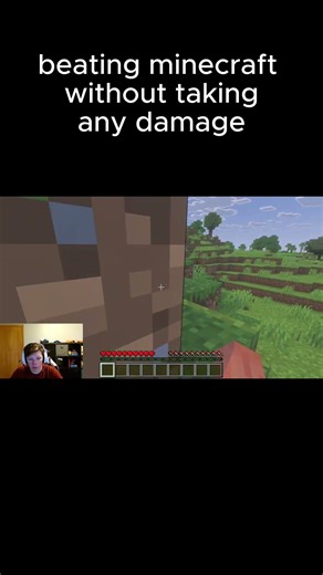 BEATING minecraft without taking ANY DAMAGE...