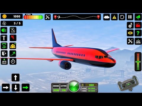 Flight Airplane City Pilot Simulator - Plane Boeing Emergency Landing - Android Gameplay
