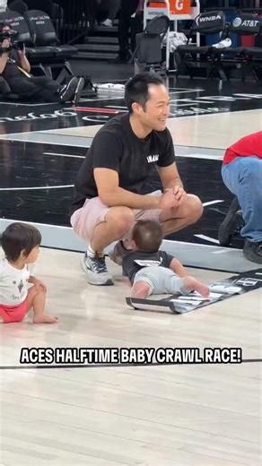The day a star was born ⭐️ It’s only fitting that our #3 most viral moment of the year goes to the iconic baby who took her first-ever steps in the @lvaces baby race! | WNBA