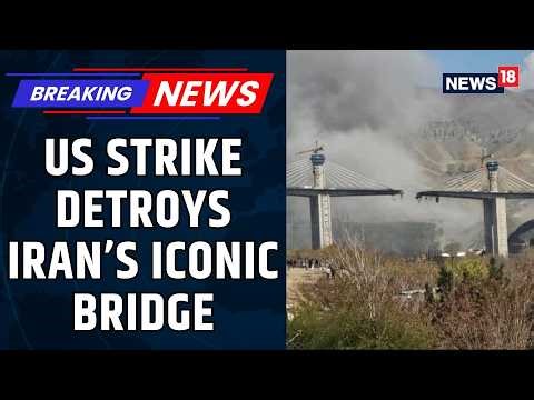 Iran’s Iconic B1 Bridge Cut in Half, Massive Destruction After US Strikes | Middle East | News18