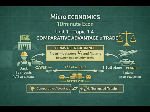 Comparative Advantage and Trade | Micro Topic 1.4 | 10-Minute Econ