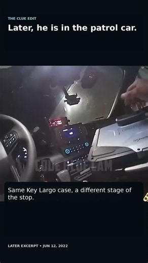 His Job Claim Didn’t End the Stop. Watch the Back Seat.