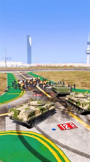 Tank entered in the Battlefield gta5 ep614 #shorts #short