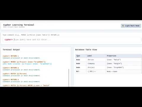 Build a Simple Lightweight Cypher Terminal