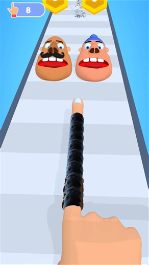 Finger Runner 3D Mobile Funny Gameplay #shorts #viralshorts #gaming