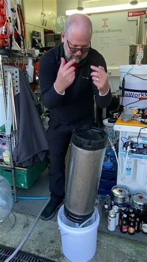 Corny Keg Cleaning Process 🚿🍻 #shorts #how #tutorial #homebrew #beer #lifeisbutadream
