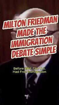 Milton Friedman Made The Immigration Debate Simple