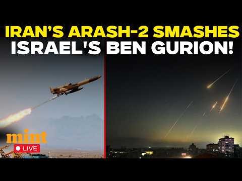 LIVE | Cheap Drone, Big Damage? Iran’s Arash-2 Smashes Israel's Ben Gurion As Iron Dome Faces Test