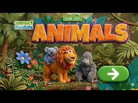 Sesame Street : ANIMAL Conect the dots 🌟 PBS KIDS (Mini explorers zone)