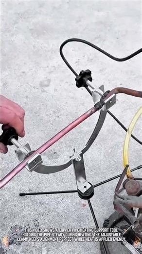 Adjustable Tool for Outdoor Repairs: Pipe Support System for Brazing Tasks #ToolHolder