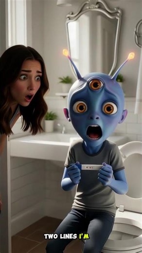 I’m a MALE Alien... and I’m PREGNANT?! 🍼👽😱 #shorts