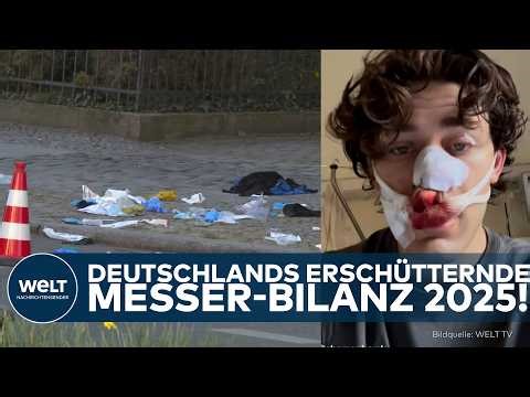 DEUTSCHLAND: Rund 80 Fälle am Tag! – die erschütternde Messer-Bilanz 2025!