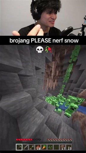 Your Minecraft friend finds snow...