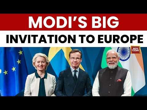 India-Europe: PM Modi Speaks On Global Crisis, Energy & India’s Future In Sweden | India Today News