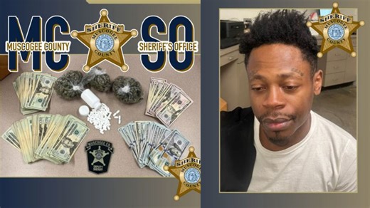 Money, drugs seized; Alabama man arrested during Muscogee Co. traffic stop