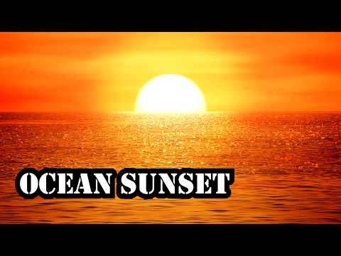 Watching the Sunset Over the Sea 🌊🌅 | 4K Relaxing Ambience