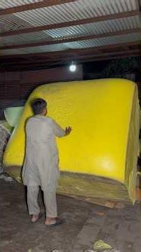 How Yellow Foam Is Made in Factory | Satisfying Manufacturing Process 😱