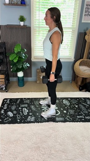 Conventional dumbbell deadlift squat demo