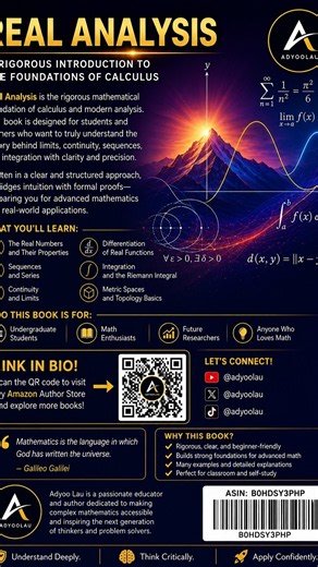 MASTER REAL ANALYSIS — Go Beyond Calculus & Discover the Mathematics Behind the Theory 📐🔥